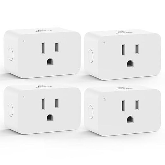 EIGHTREE Zigbee Smart Plug 4-Pack with Energy Monitoring