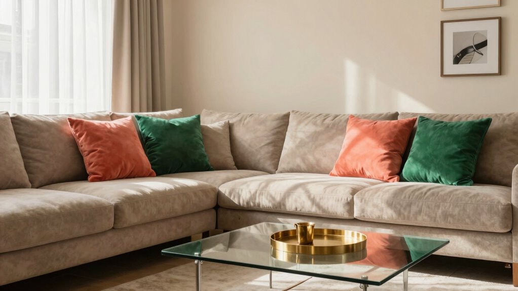 add colorful accents tastefully