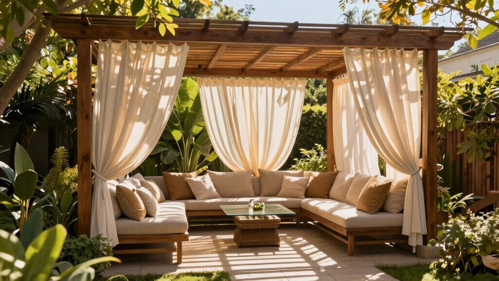 adjustable shaded outdoor retreat