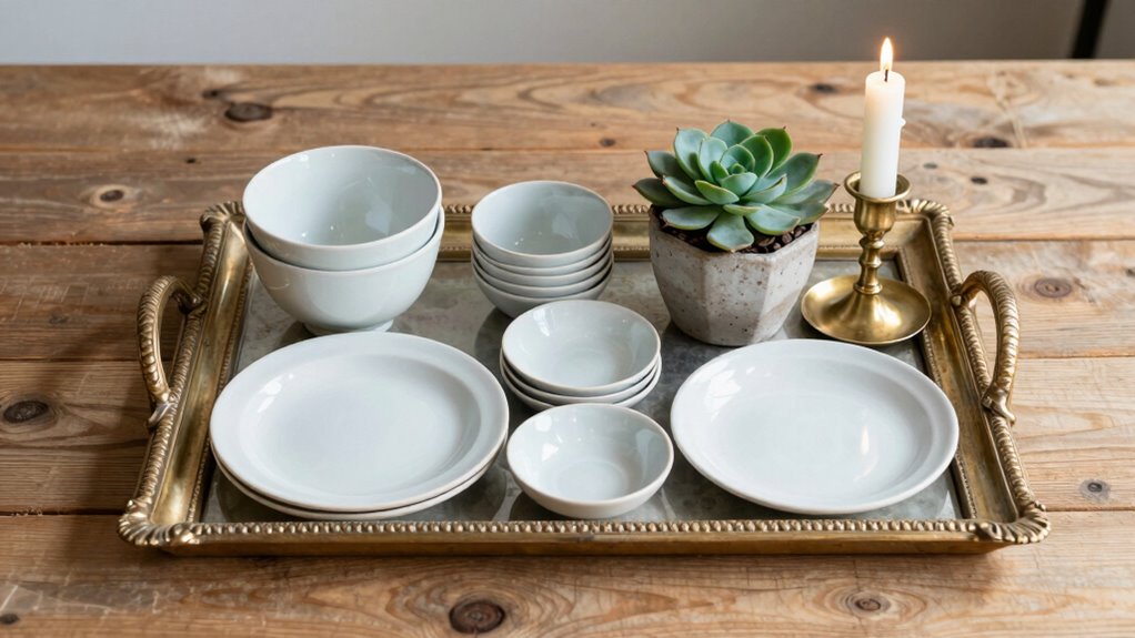 avoid cluttered mismatched decor