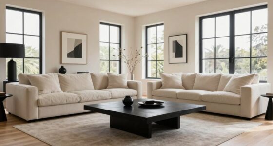 balancing black accents effectively