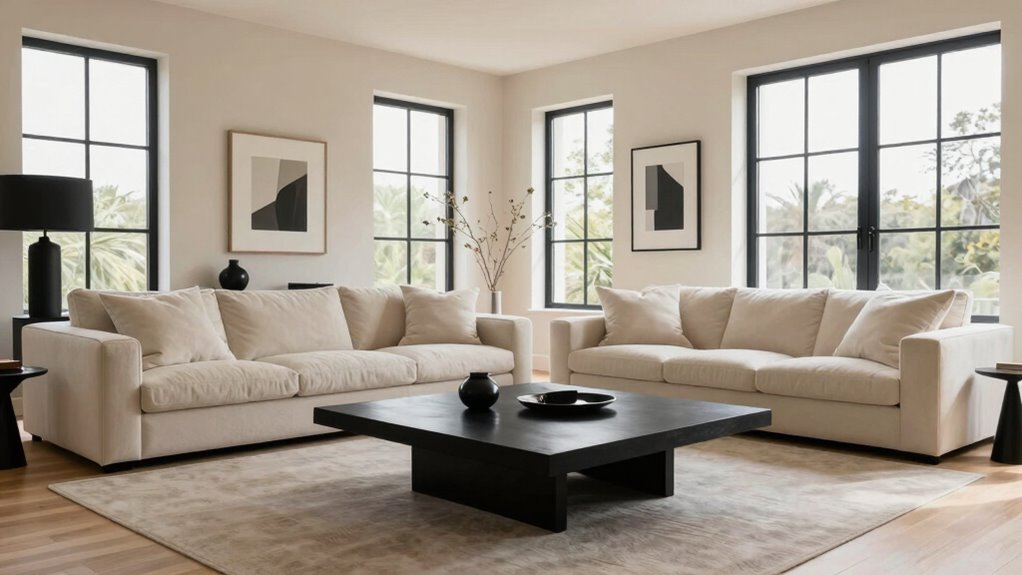 balancing black accents effectively