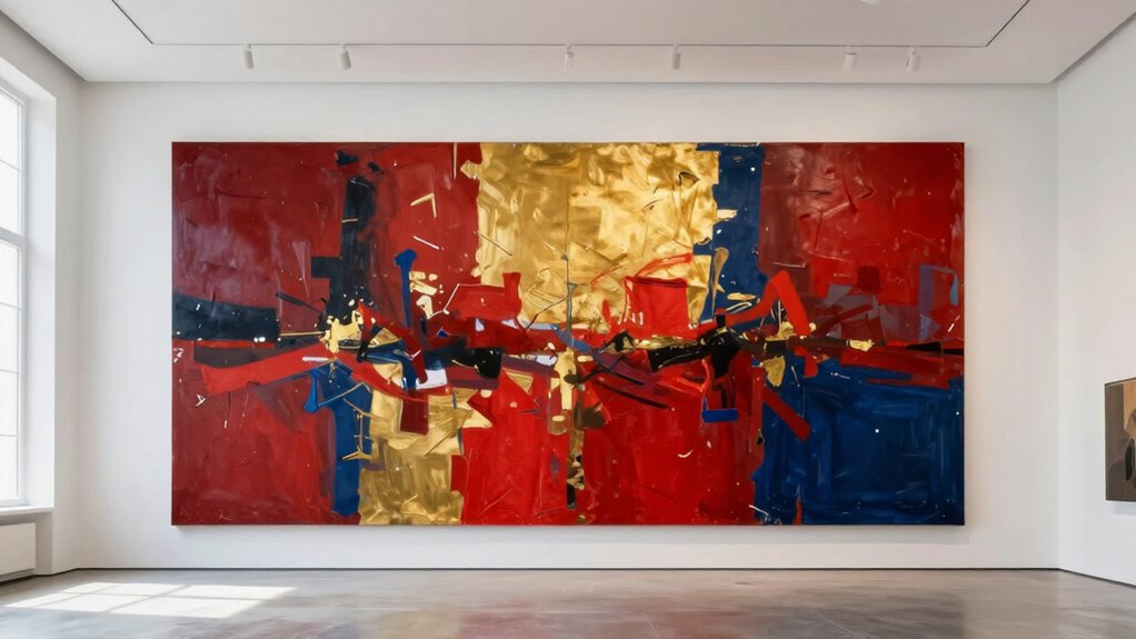 big art enhances space balance