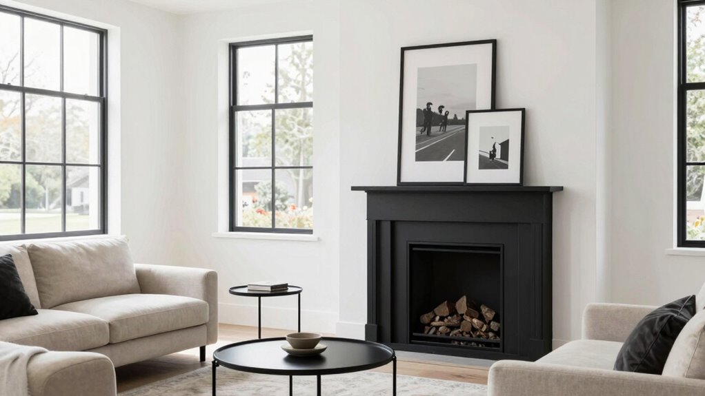 black accents enhance modern style