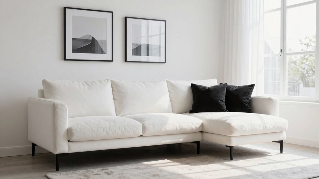 black accents enhance space brightness