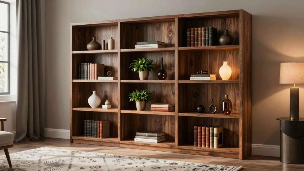 bookshelves enhance home decor
