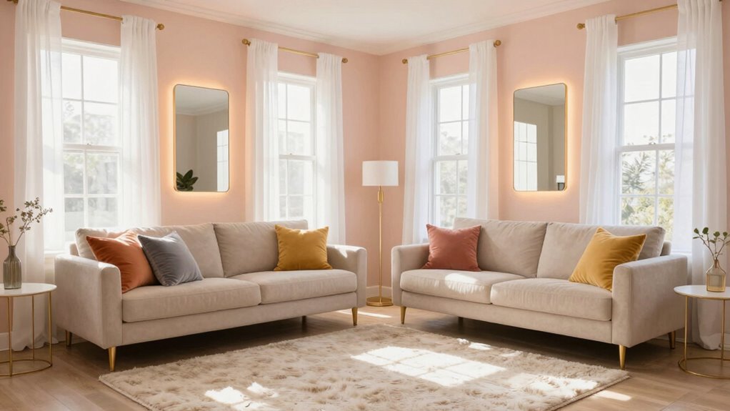bright reflective strategic decor