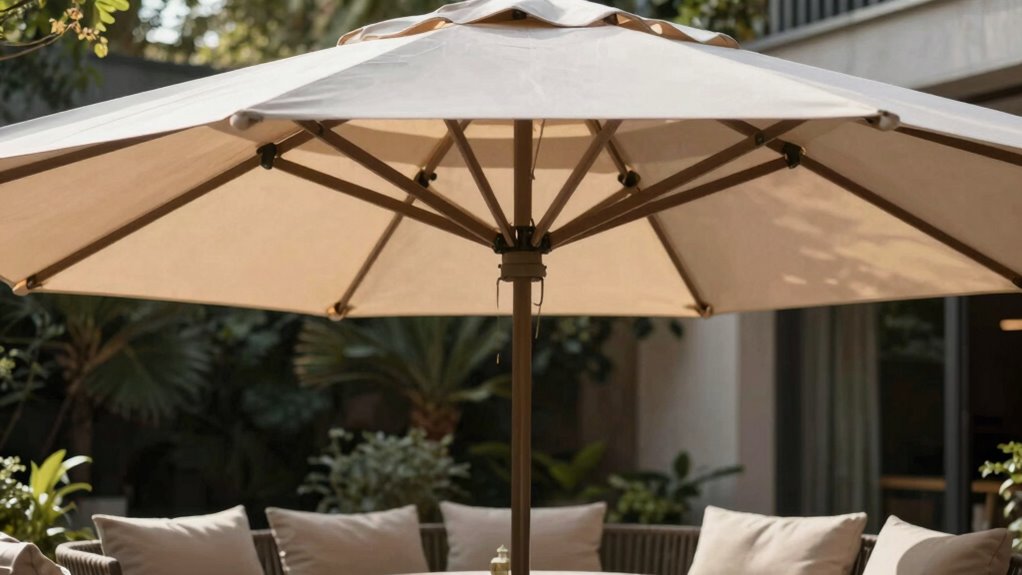 choose appropriate outdoor umbrella