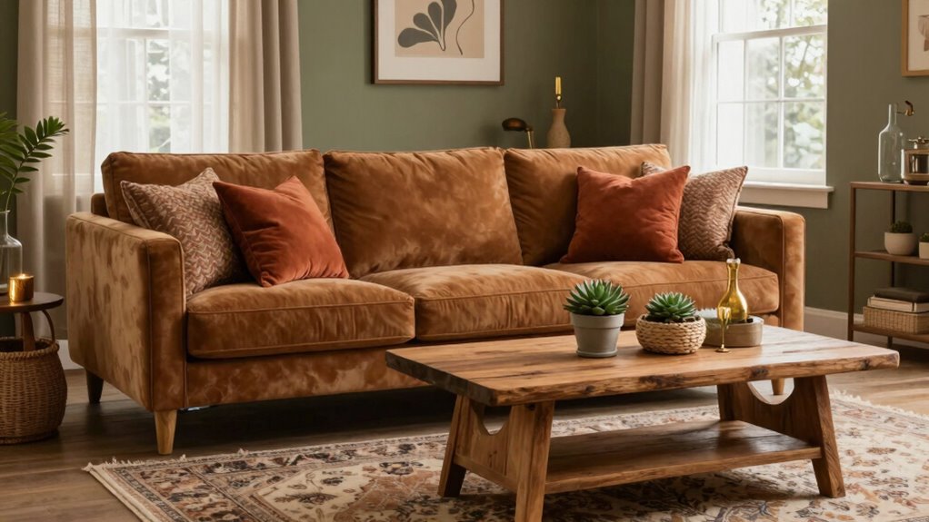 choosing harmonious earthy colors