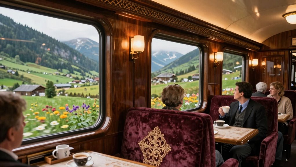 comfortable scenic train journey