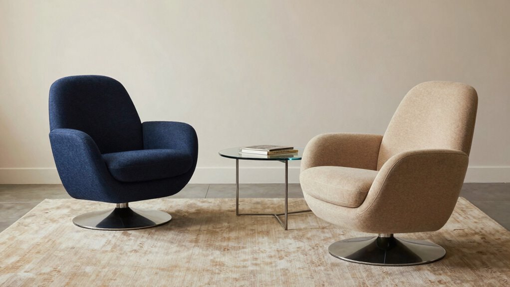 comfortable stylish swivel seating