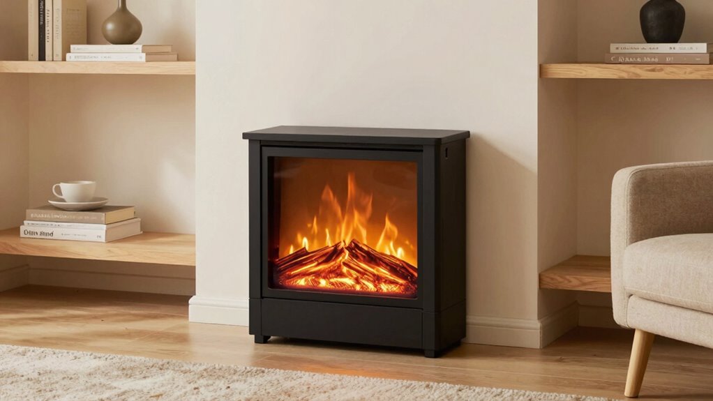compact stylish space saving fireplaces