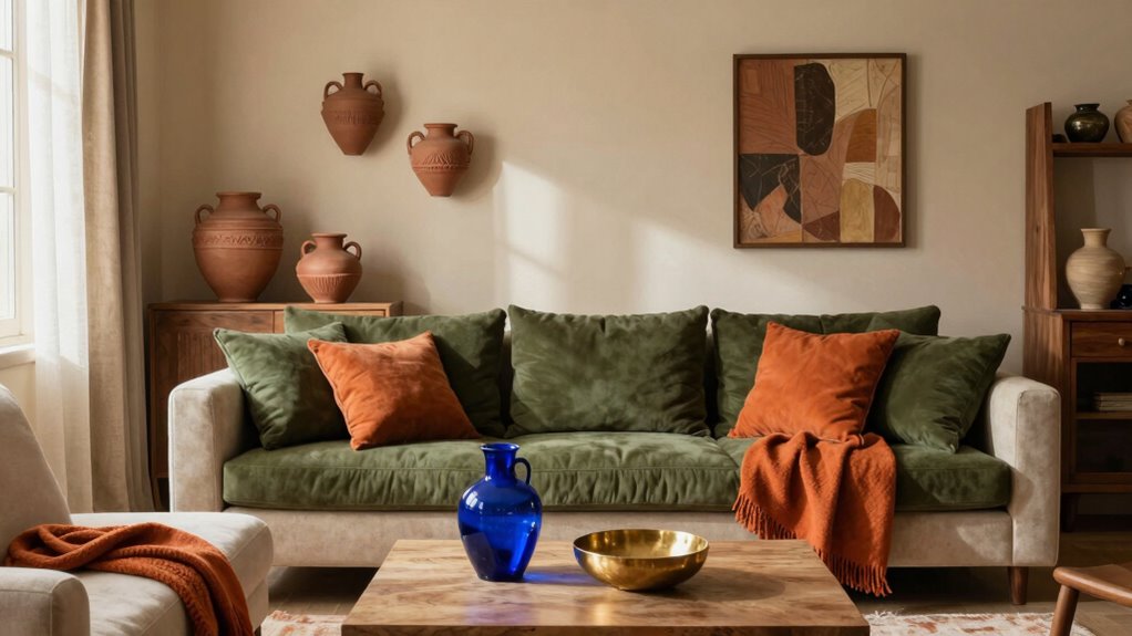 contrast enhances earth tones