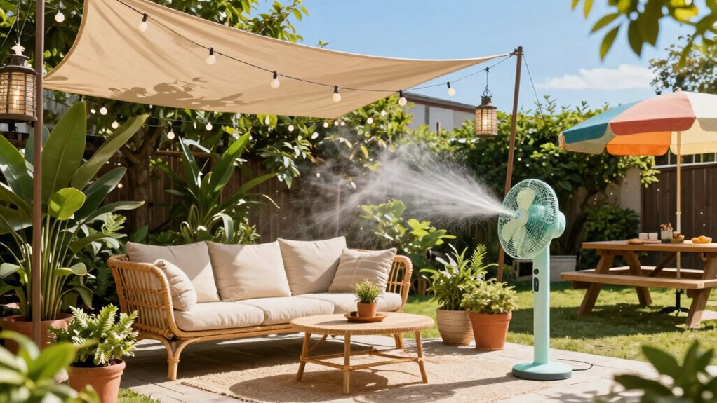cooling outdoor summer areas