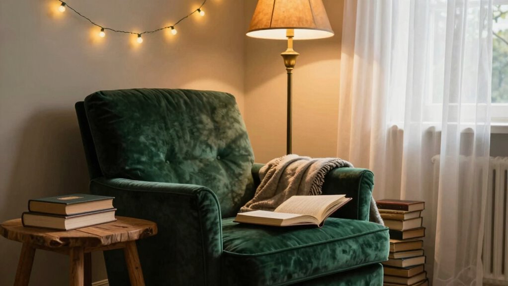 cozy adjustable reading lighting