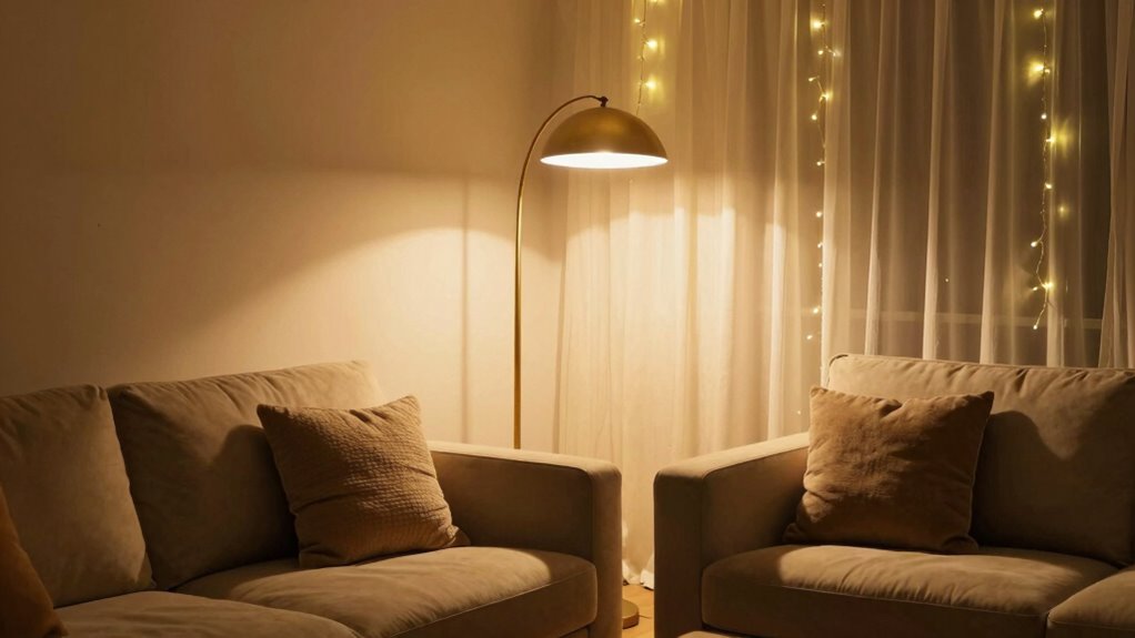 create mood with layered lighting