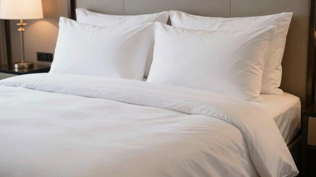 crisp clean polished bedding