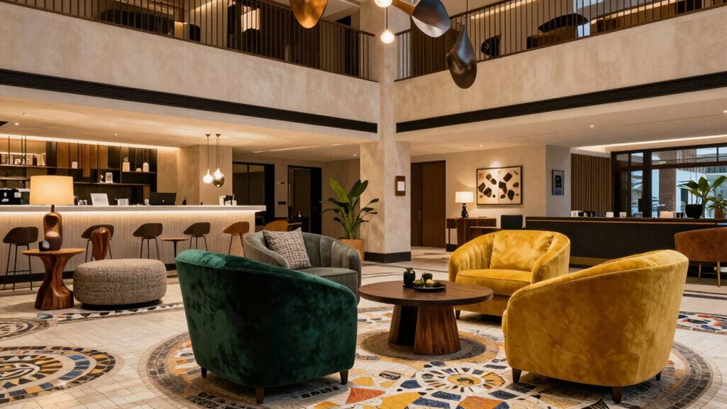 curated artistic hotel interiors