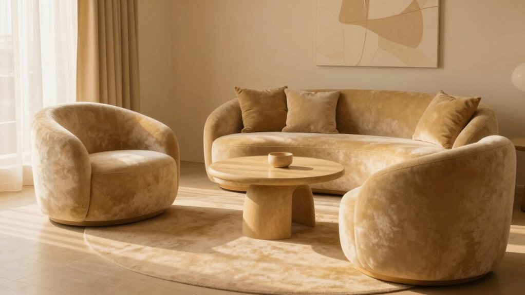 curved shapes create cozy harmony