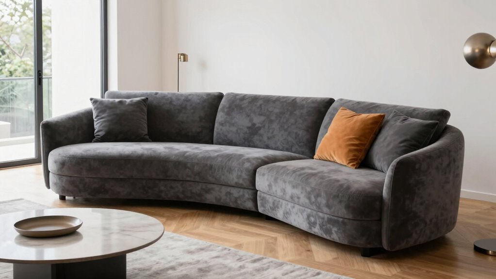 curved sofa styling tips