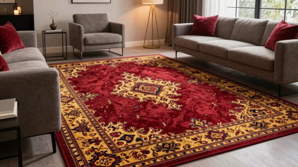define spaces with rugs