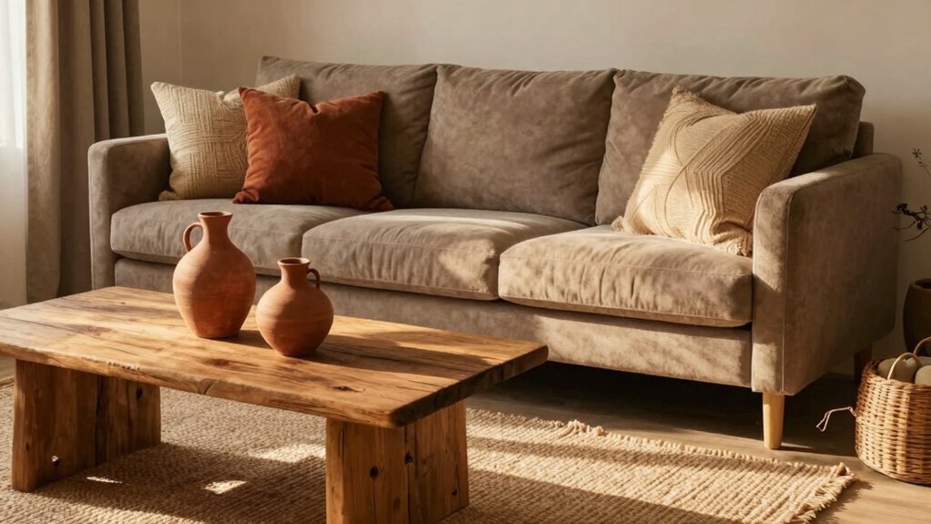 earth tones foster cozy serenity