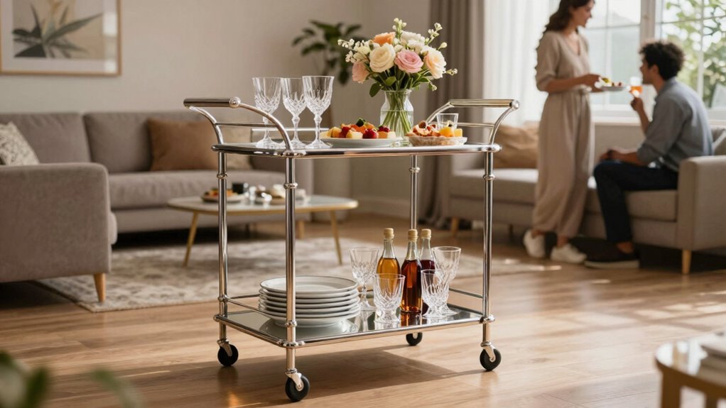 efficient accessible cart arrangement