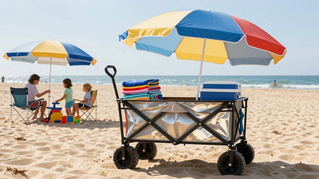 effortless beach gear organization