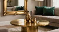 elegant warm metal accents