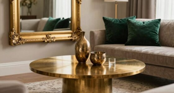 elegant warm metal accents