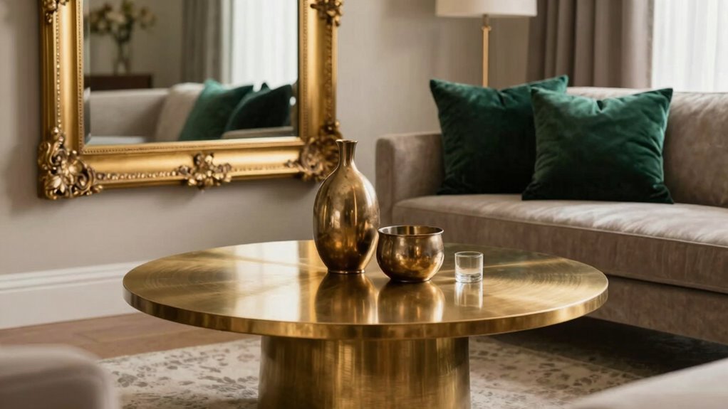 elegant warm metal accents