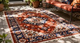 enhance patio with rugs