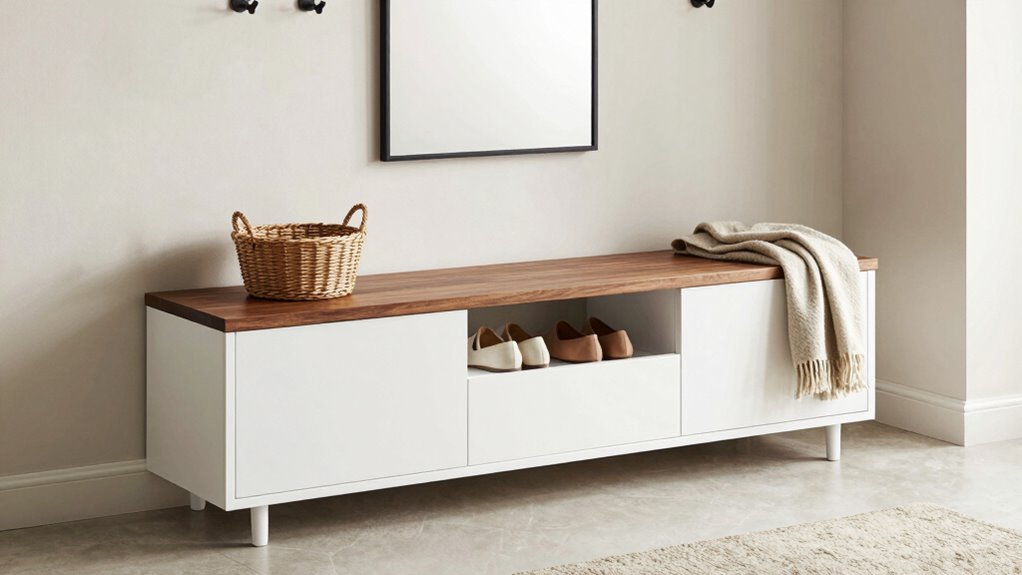 entryway organization and storage