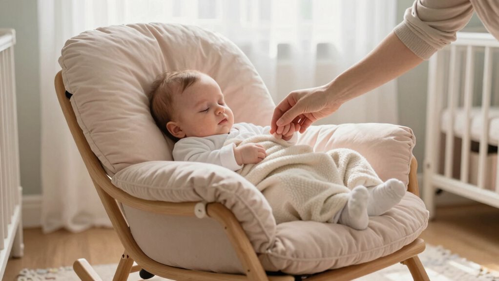 essential supportive nursery rocking chair