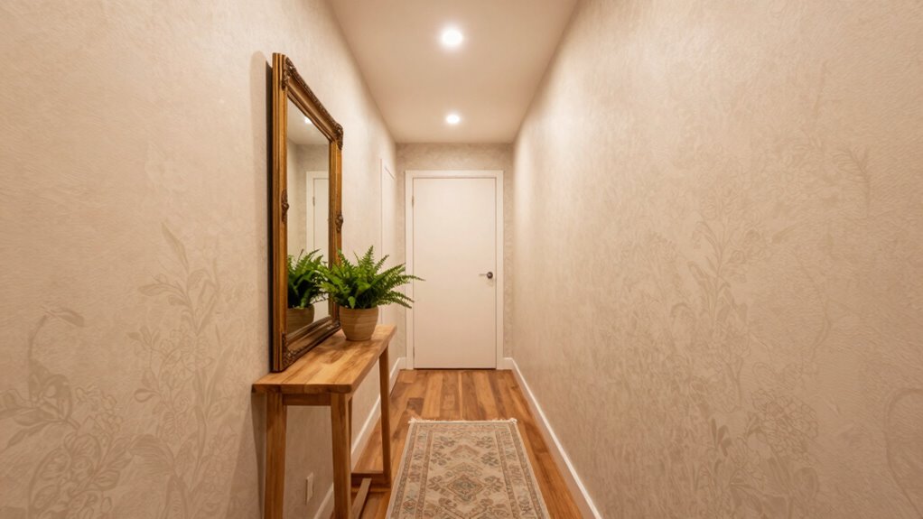 evaluate hallway lighting and layout