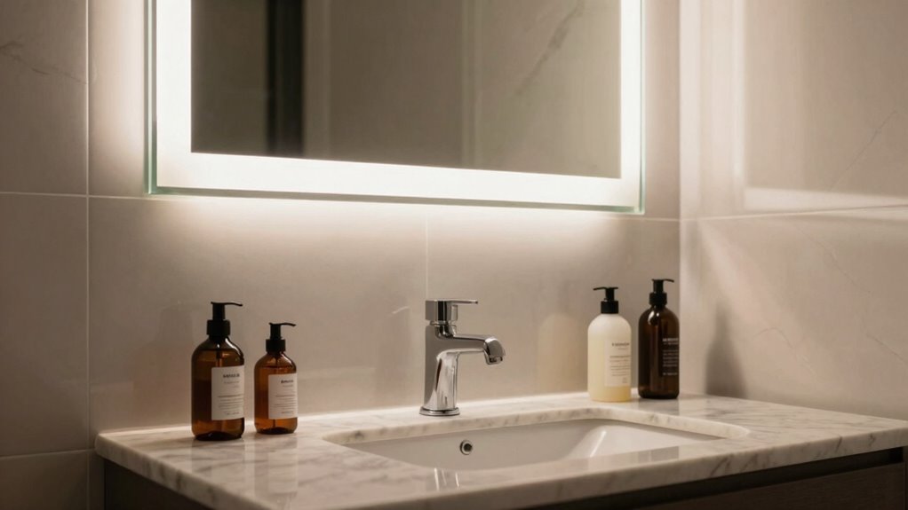 even balanced mirror lighting