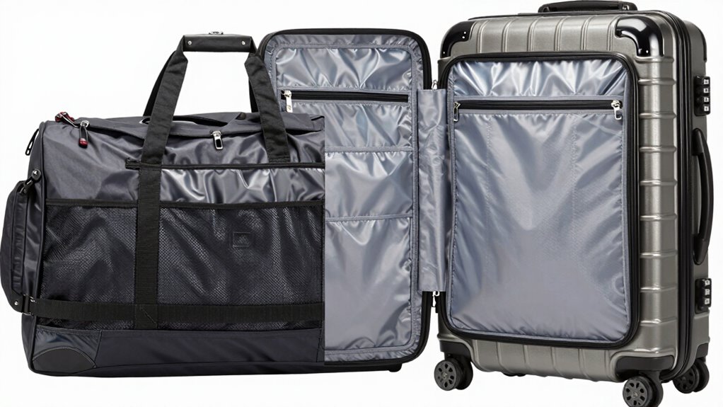 flexible compartmentalized luggage options
