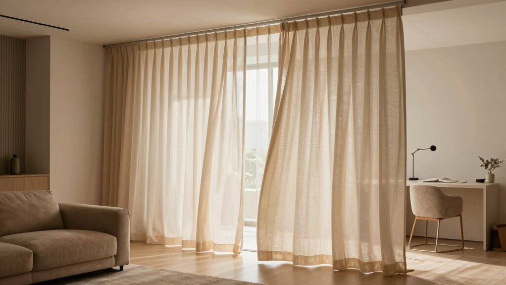 flexible curtains create privacy