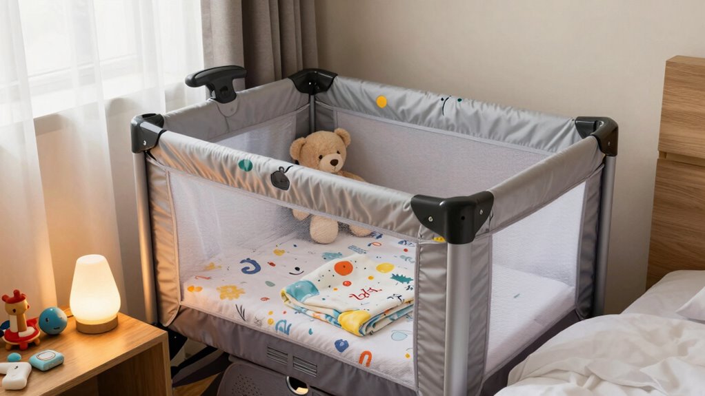 home like travel playard setup
