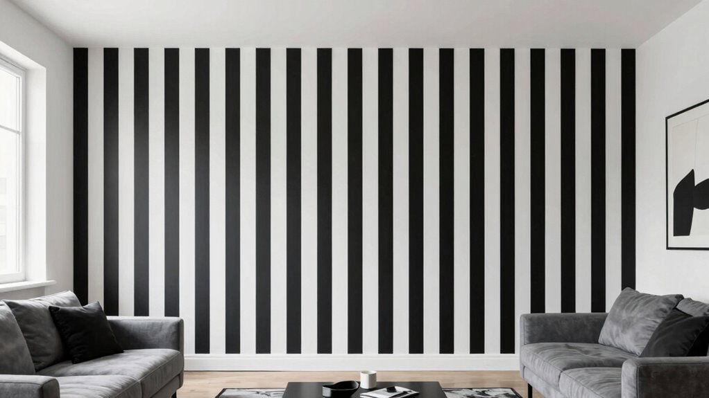 incorporate striped wall accents