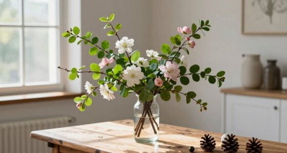 indoor seasonal greenery styling