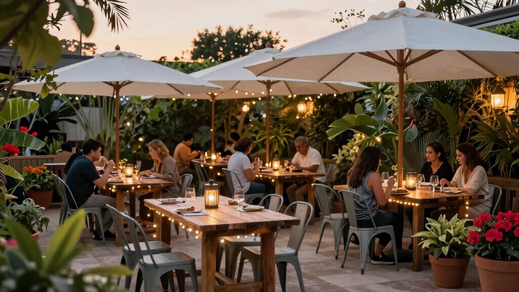 innovative sustainable outdoor dining