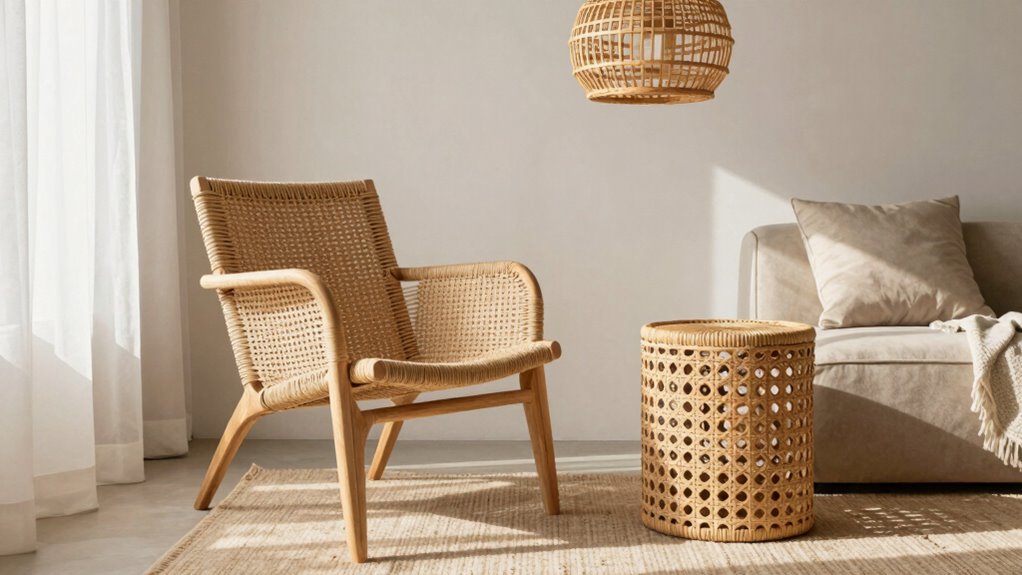 integrate cane rattan decor