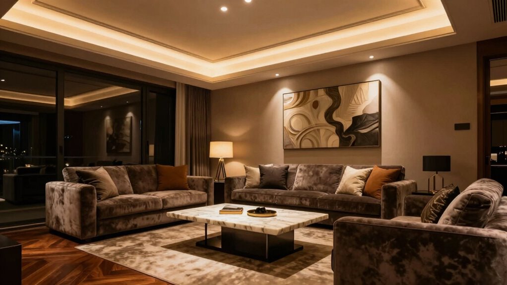 layered lighting for elegance