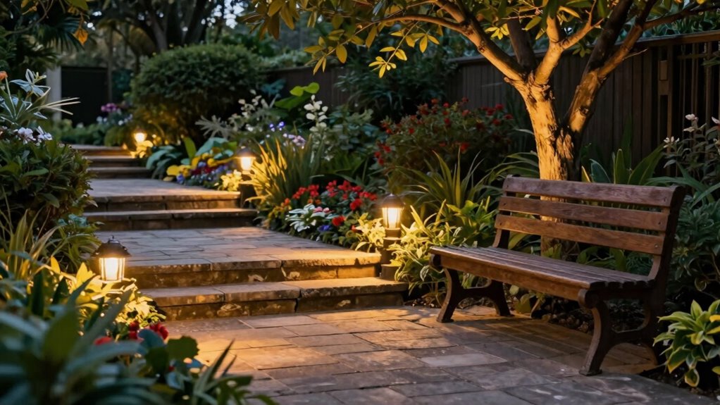 layered outdoor lighting design