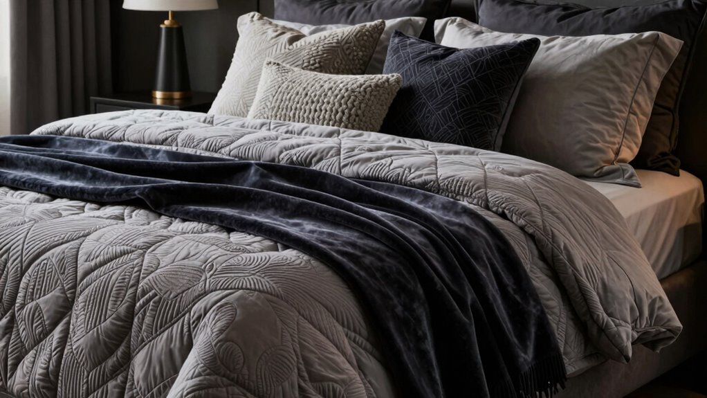 layered textured bedding ideas