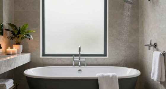 luxurious calming bathroom ambiance