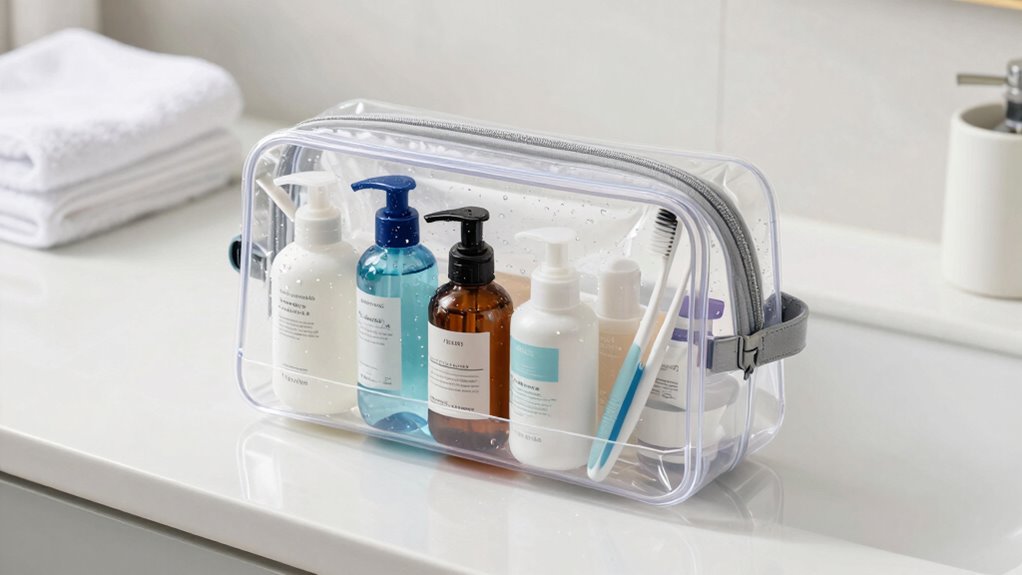 maintain clean toiletry essentials
