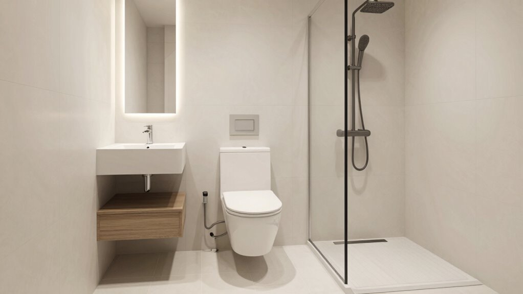 maximize small bathroom space