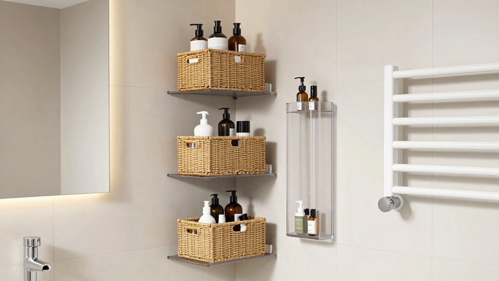 maximize small bathroom storage